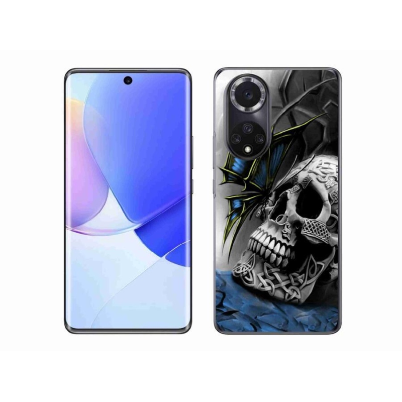 Gelový kryt mmCase na mobil Honor 50 - motýl a lebka