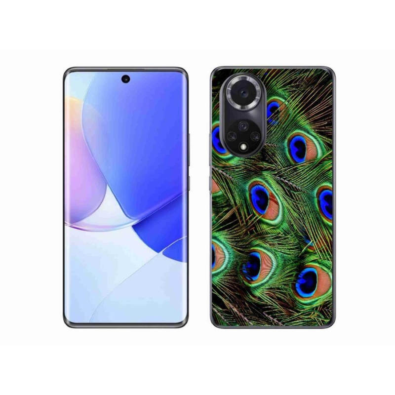 Gelový kryt mmCase na mobil Honor 50 - paví peří