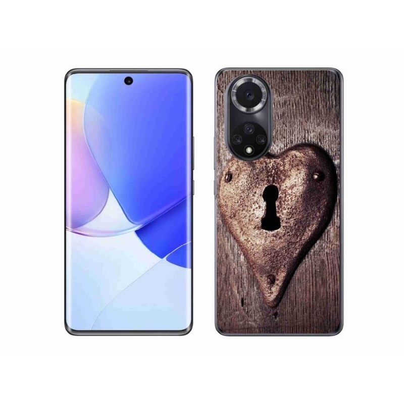 Gelový kryt mmCase na mobil Honor 50 - zámek ve tvaru srdce