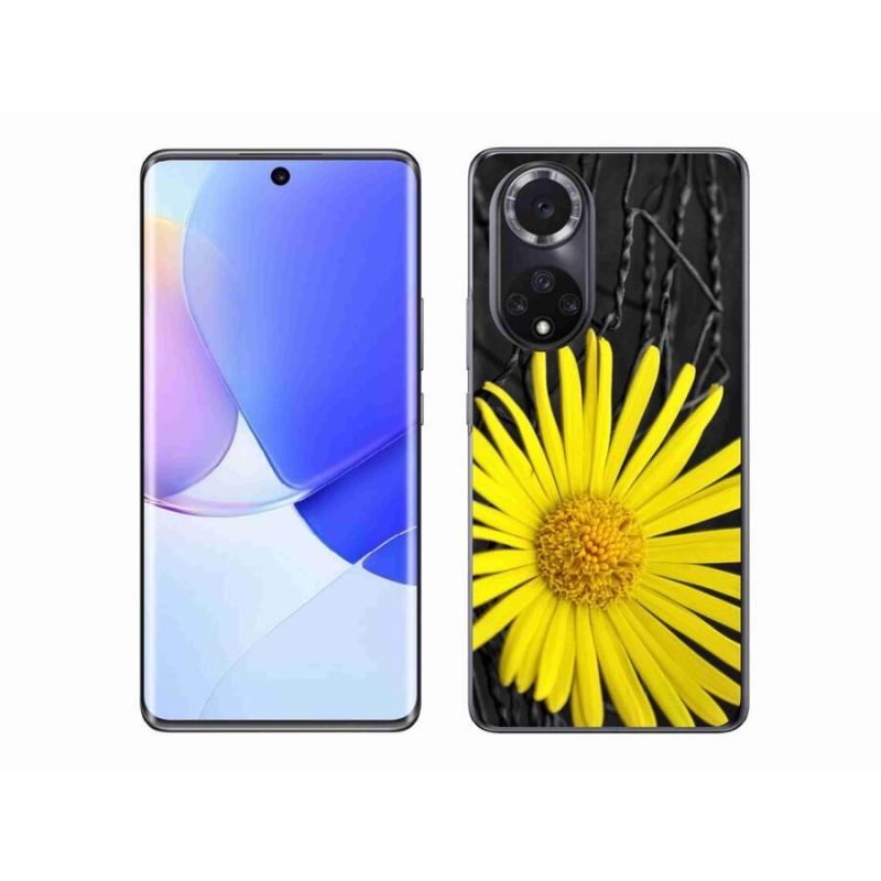 Gelový kryt mmCase na mobil Honor 50 - žlutá květina