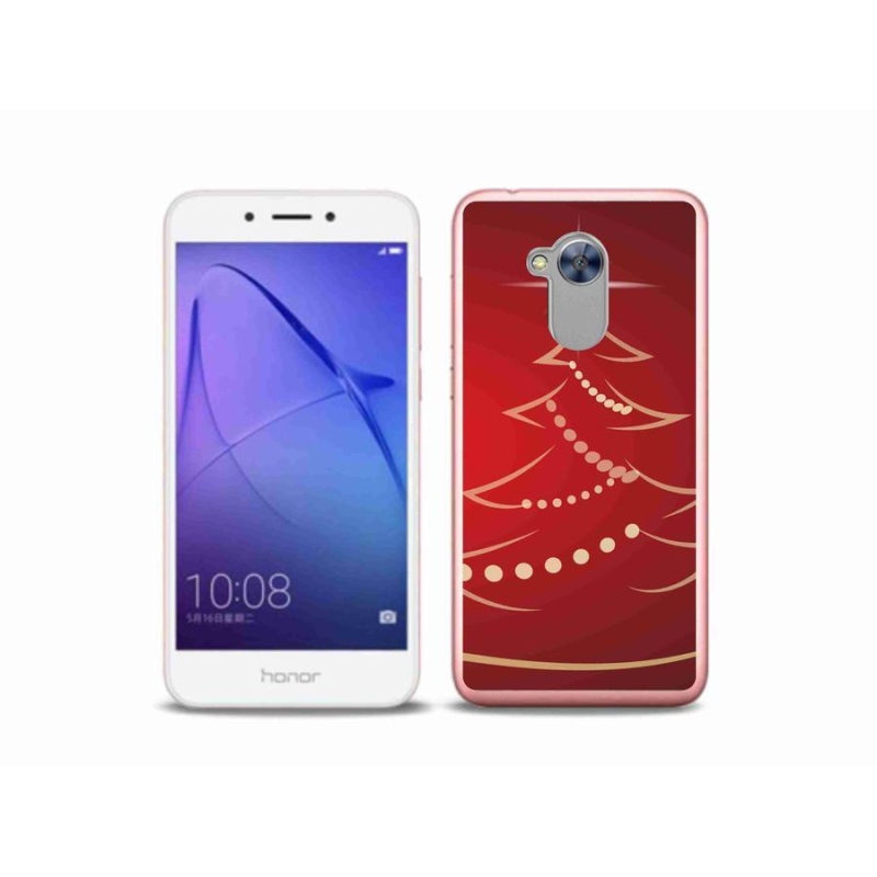 Gelový kryt mmCase na mobil Honor 6A - kreslený vánoční stromek