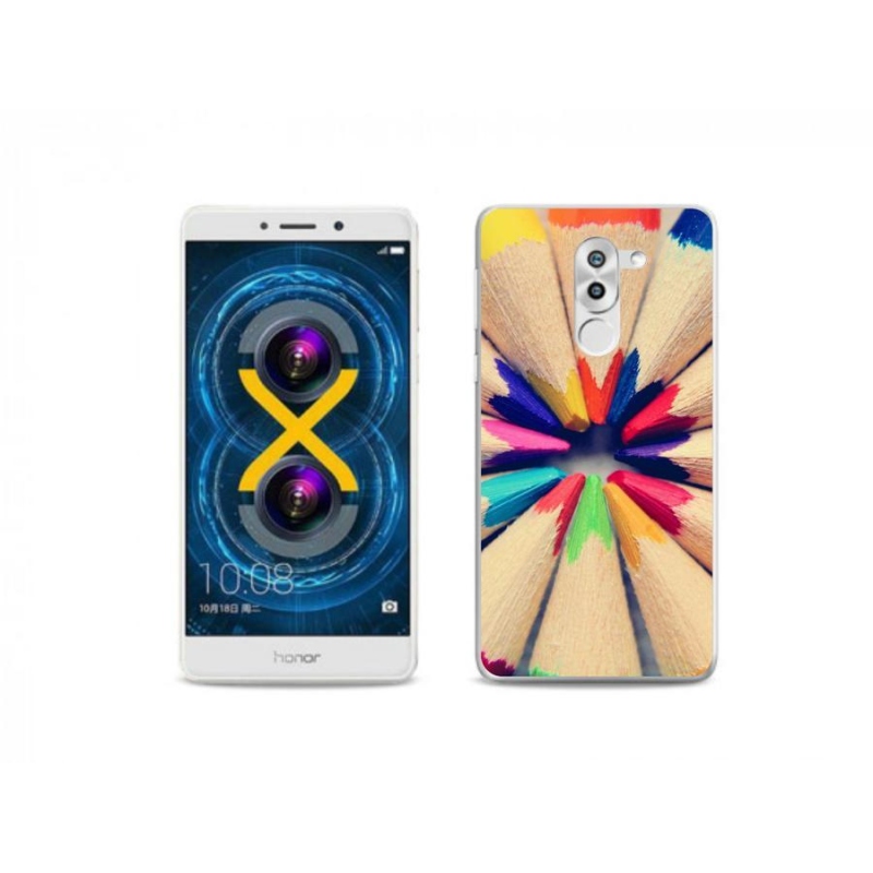 Gelový kryt mmCase na mobil Honor 6X - pastelky