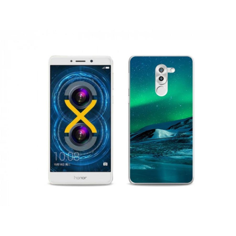 Gelový kryt mmCase na mobil Honor 6X - polární záře