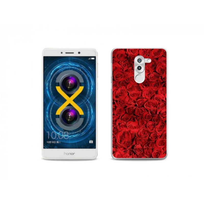 Gelový kryt mmCase na mobil Honor 6X - růže