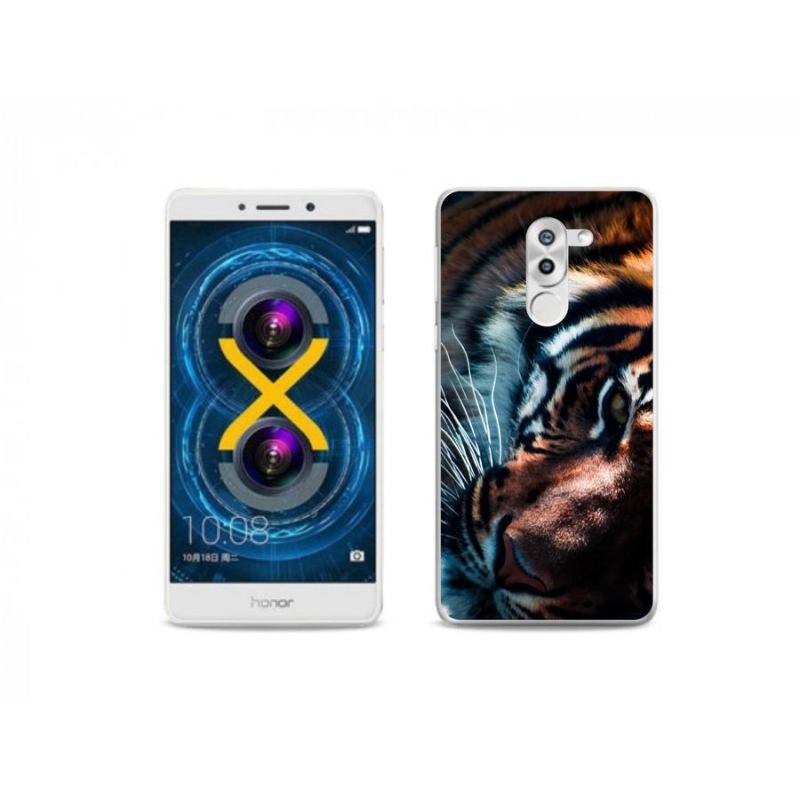 Gelový kryt mmCase na mobil Honor 6X - tygří pohled
