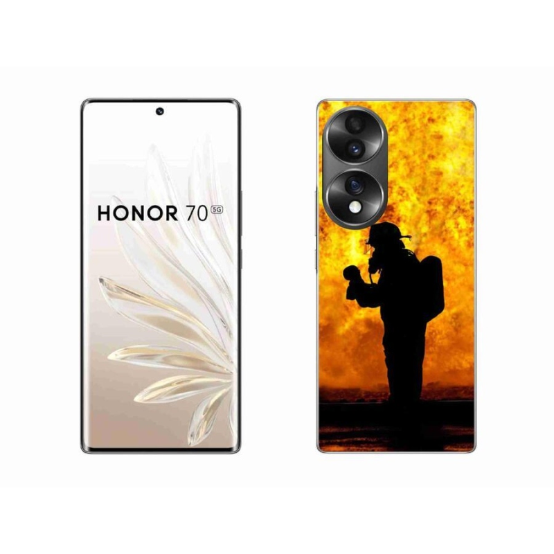 Gelový kryt mmCase na mobil Honor 70 - hasič