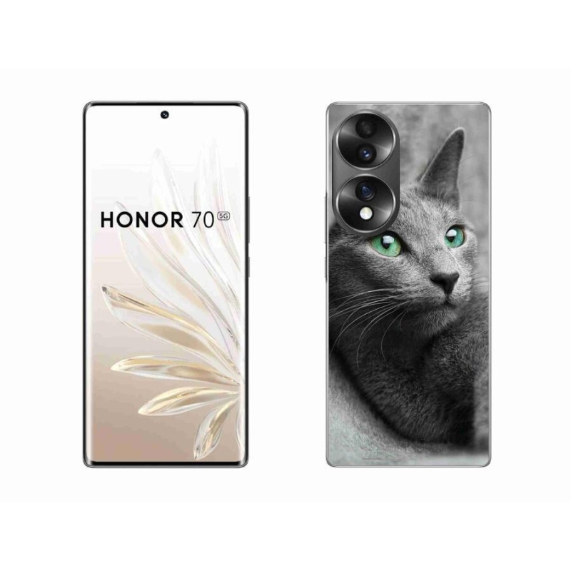 Gelový kryt mmCase na mobil Honor 70 - kočka 2