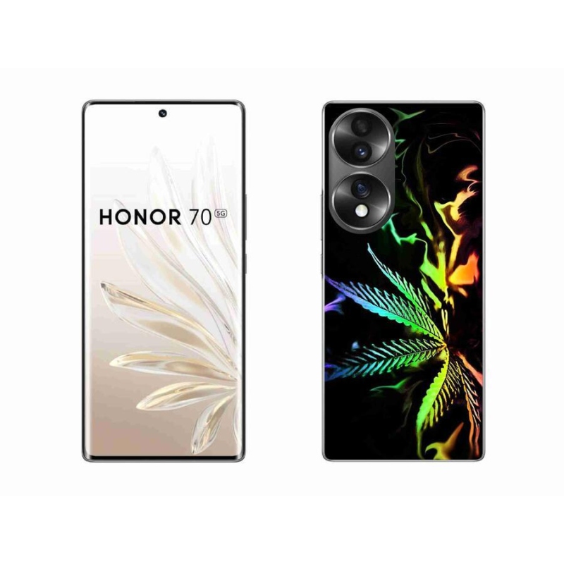 Gelový kryt mmCase na mobil Honor 70 - konopí 2