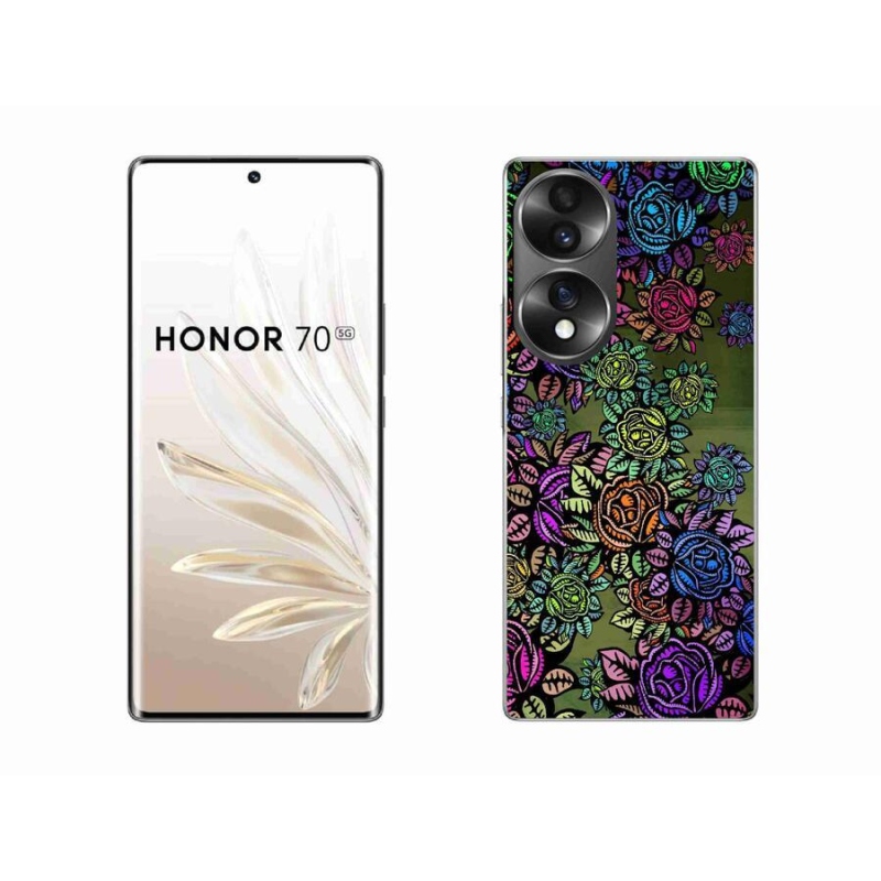 Gelový kryt mmCase na mobil Honor 70 - květiny 6