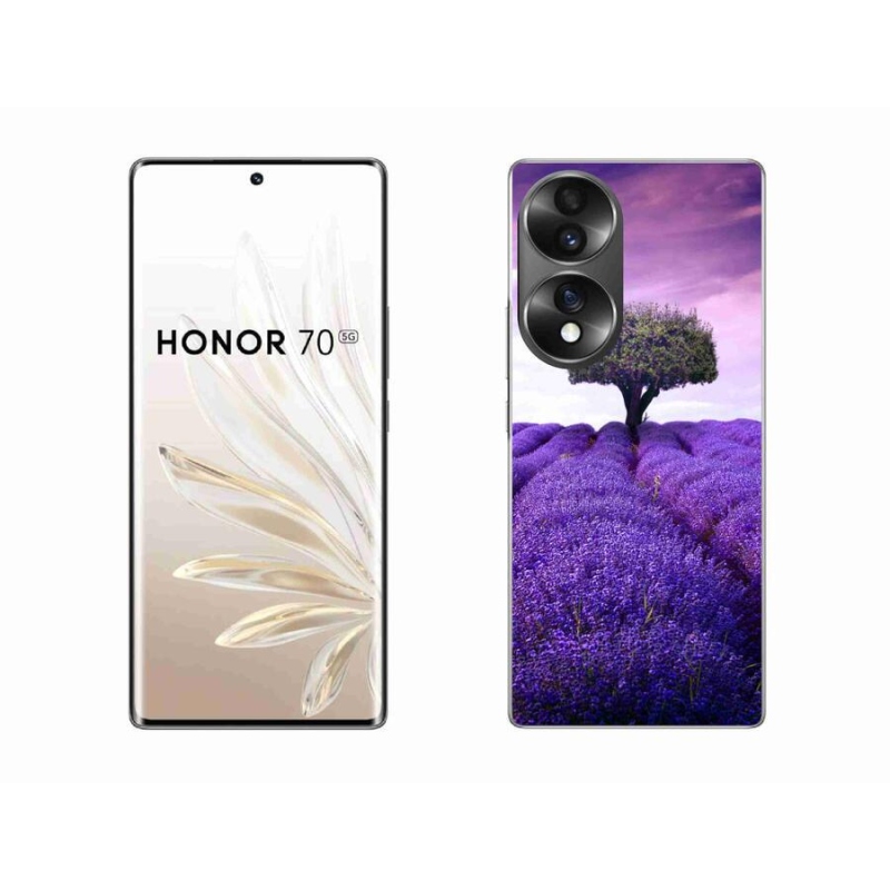 Gelový kryt mmCase na mobil Honor 70 - levandulová louka