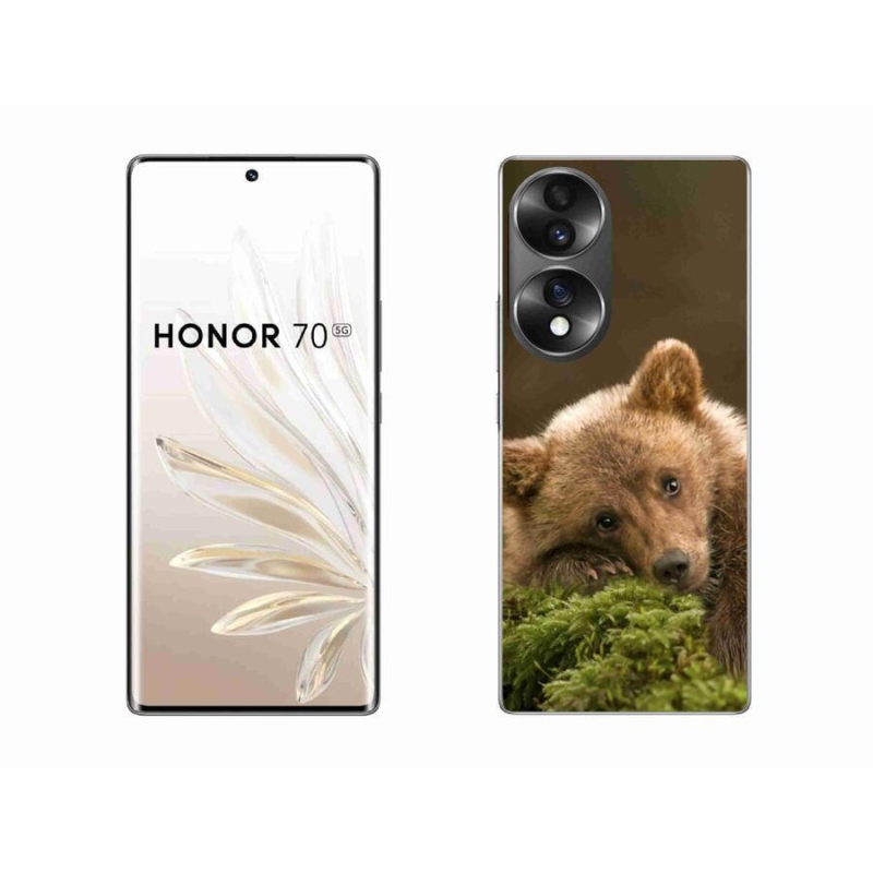 Gelový kryt mmCase na mobil Honor 70 - medvěd