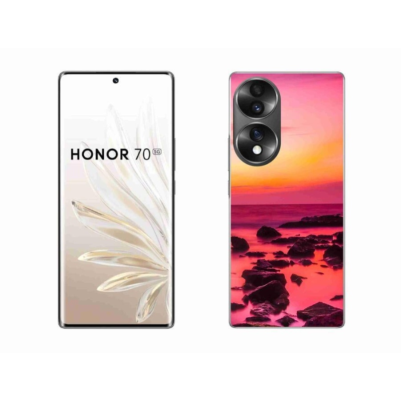 Gelový kryt mmCase na mobil Honor 70 - moře a záře