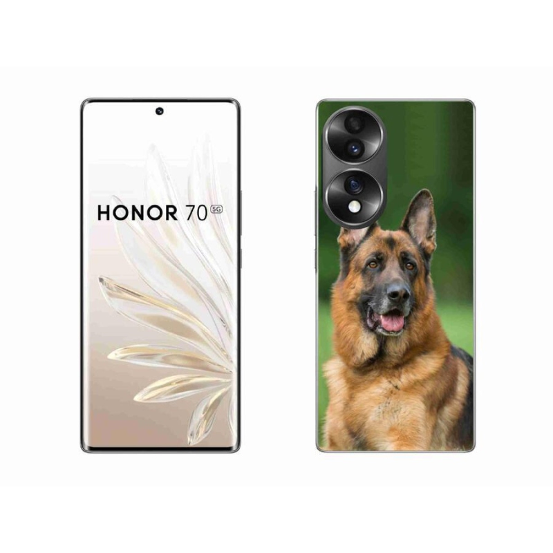 Gelový kryt mmCase na mobil Honor 70 - německý ovčák