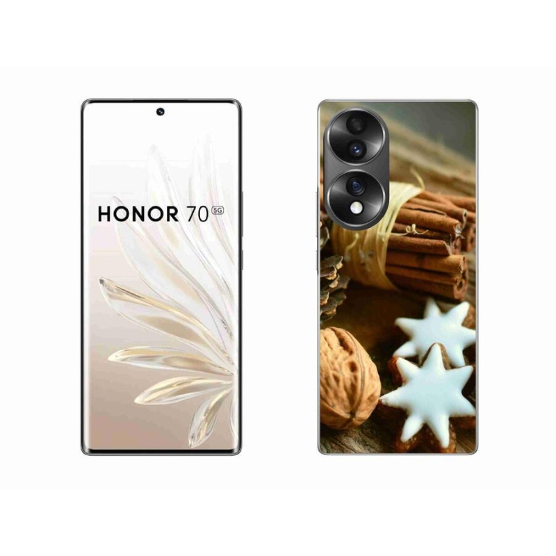 Gelový kryt mmCase na mobil Honor 70 - skořice a perníčky