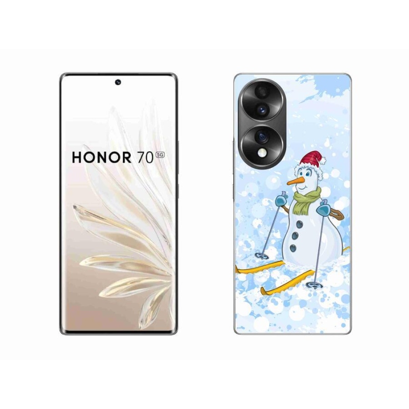 Gelový kryt mmCase na mobil Honor 70 - sněhulák