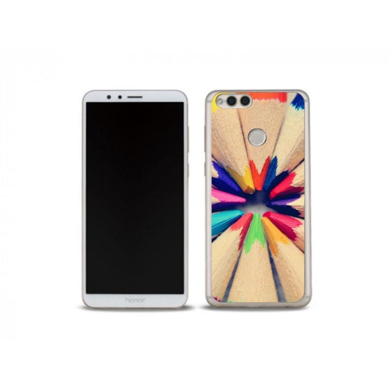 Gelový kryt mmCase na mobil Honor 7X - pastelky