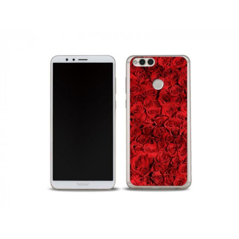 Gelový kryt mmCase na mobil Honor 7X - růže
