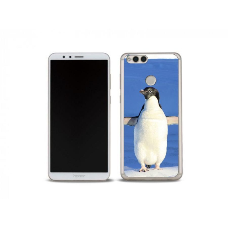Gelový kryt mmCase na mobil Honor 7X - tučňák