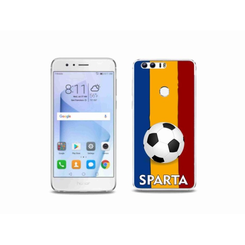 Gelový kryt mmCase na mobil Honor 8 - fotbal 1