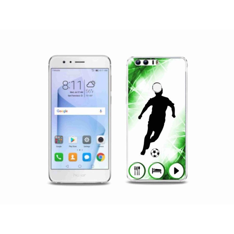 Gelový kryt mmCase na mobil Honor 8 - fotbalista