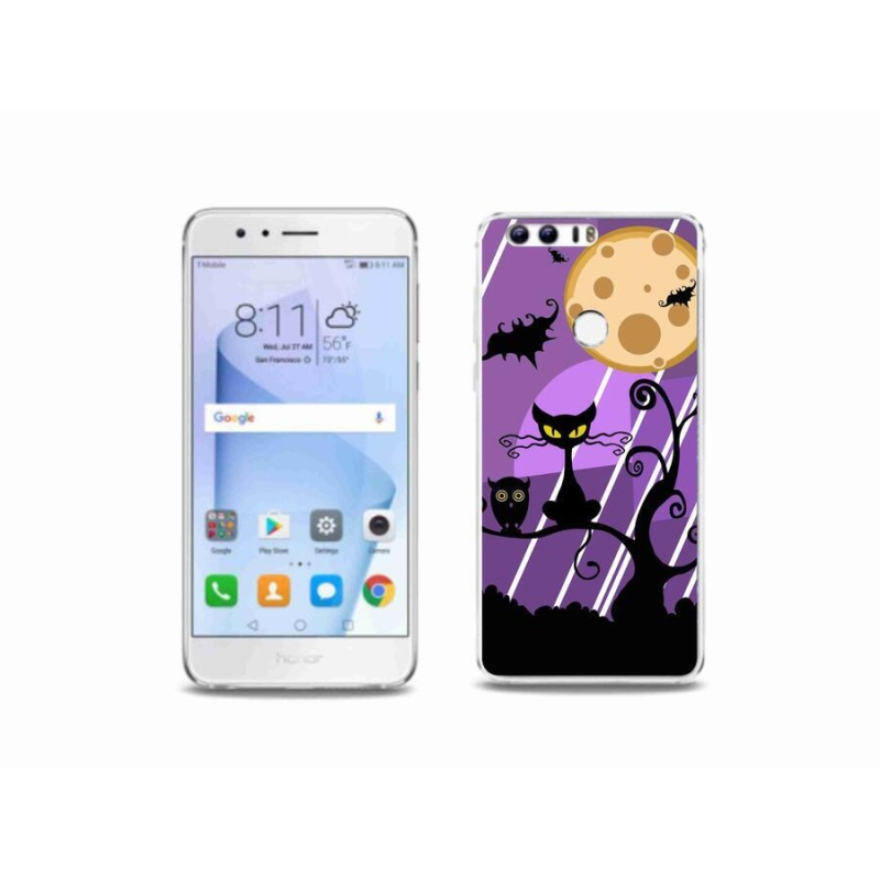 Gelový kryt mmCase na mobil Honor 8 - halloween