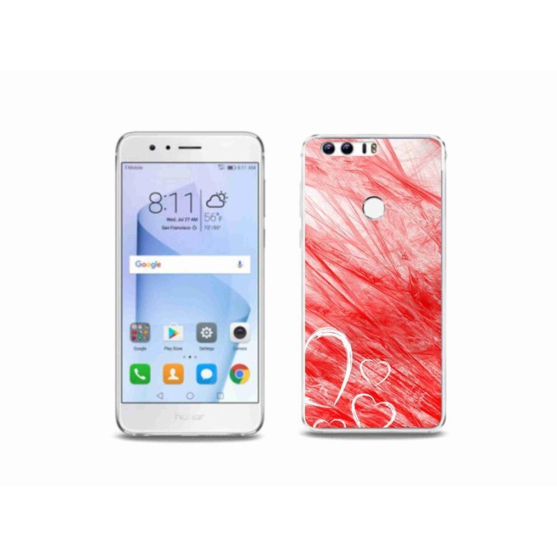 Gelový kryt mmCase na mobil Honor 8 - heart