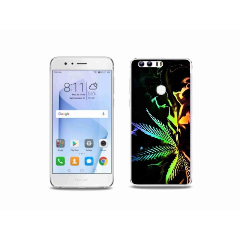 Gelový kryt mmCase na mobil Honor 8 - konopí 2