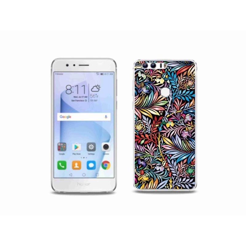 Gelový kryt mmCase na mobil Honor 8 - květiny 5