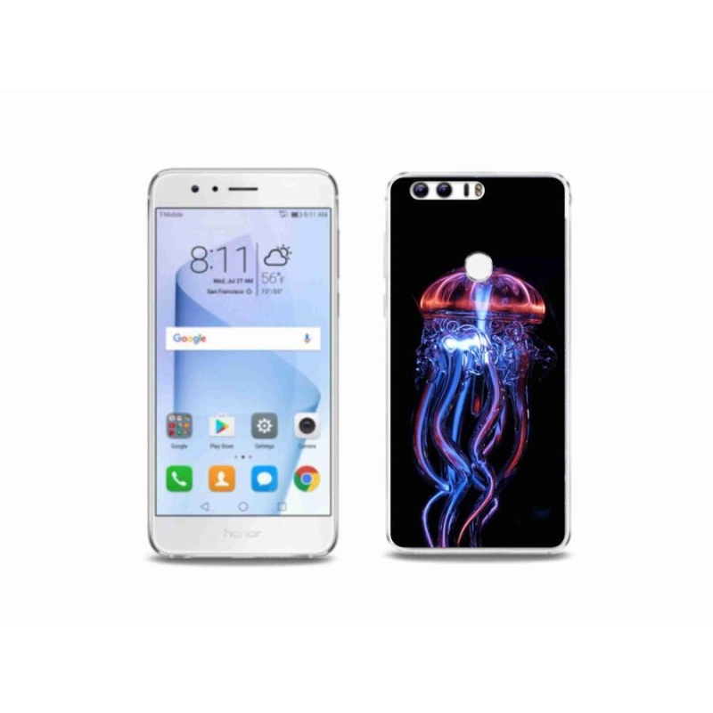 Gelový kryt mmCase na mobil Honor 8 - medúza
