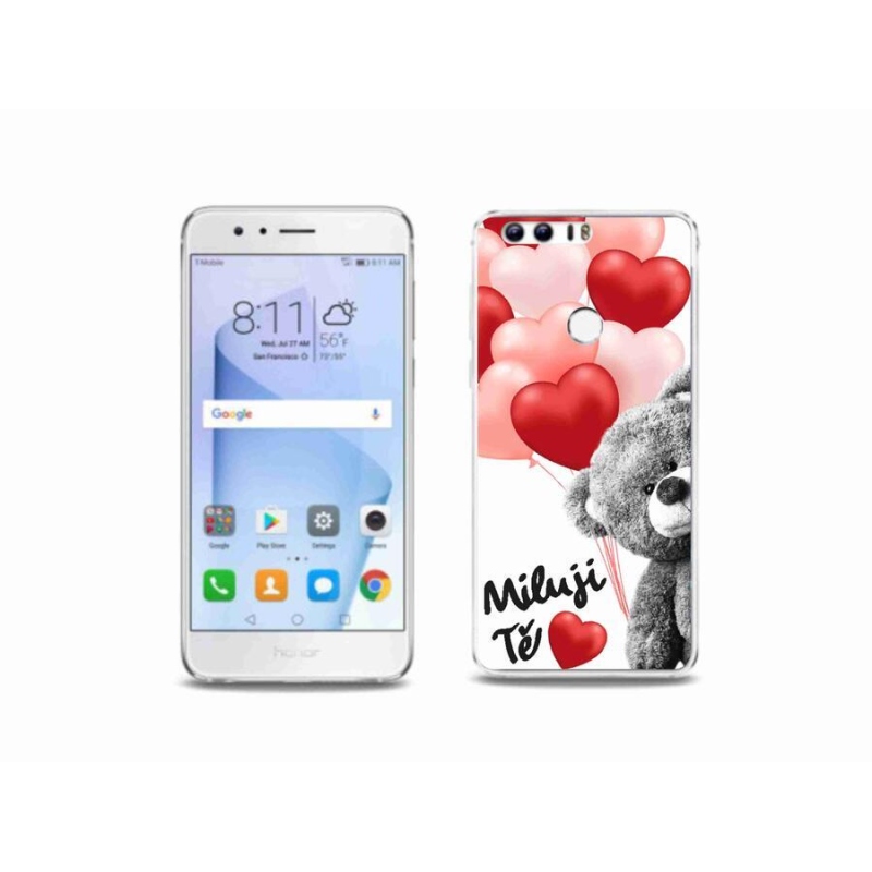 Gelový kryt mmCase na mobil Honor 8 - miluji Tě