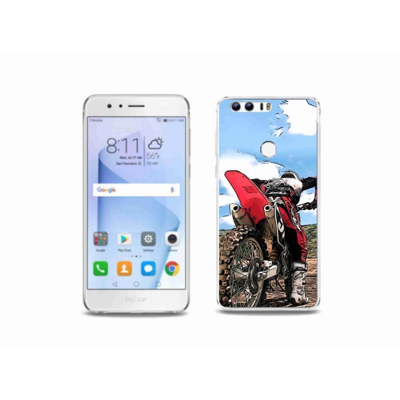Gelový kryt mmCase na mobil Honor 8 - moto