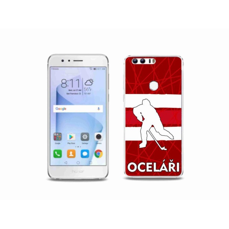 Gelový kryt mmCase na mobil Honor 8 - Oceláři