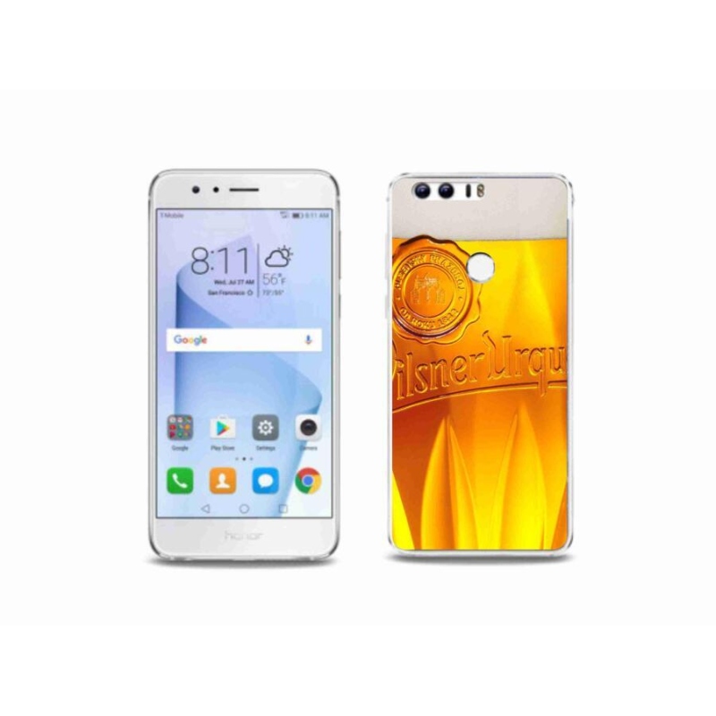 Gelový kryt mmCase na mobil Honor 8 - pivo