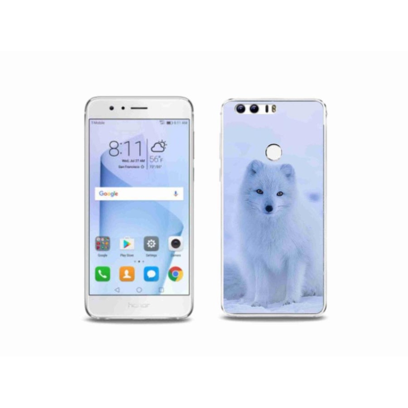 Gelový kryt mmCase na mobil Honor 8 - polární liška
