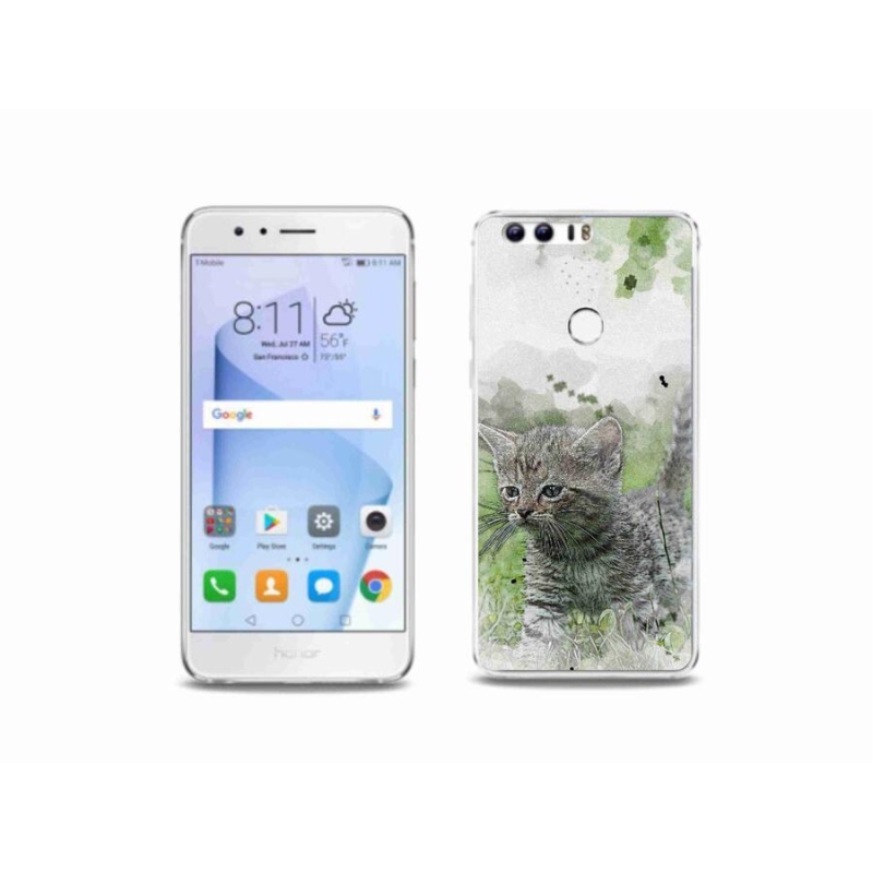 Gelový kryt mmCase na mobil Honor 8 - roztomilé kotě 1