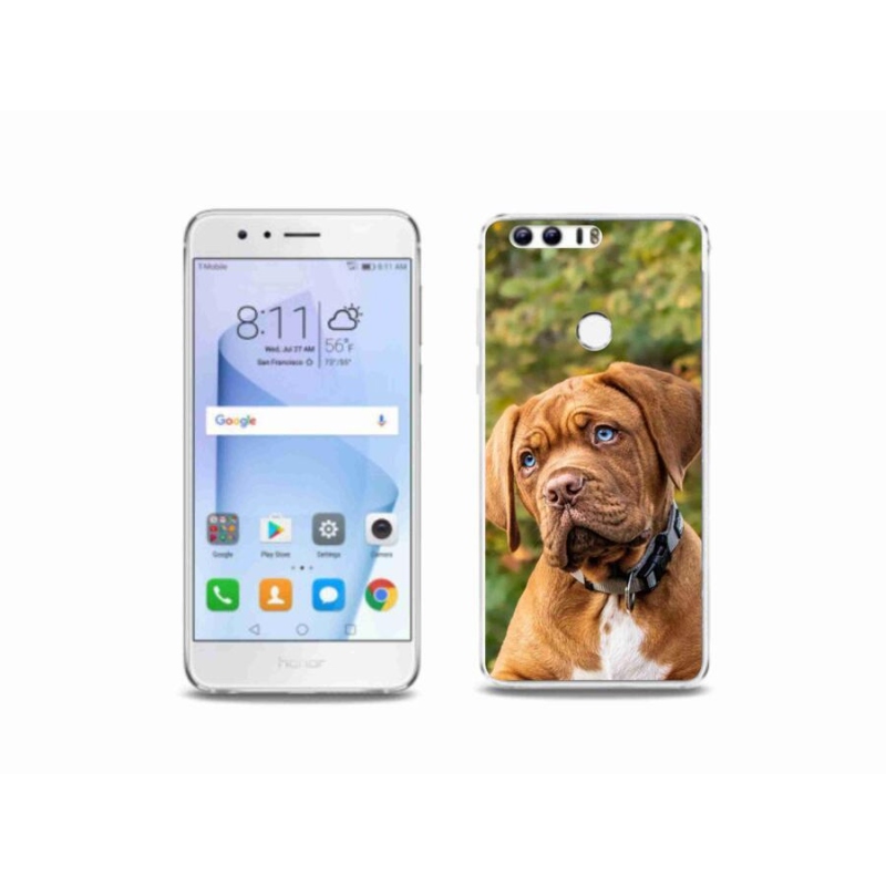 Gelový kryt mmCase na mobil Honor 8 - štěně