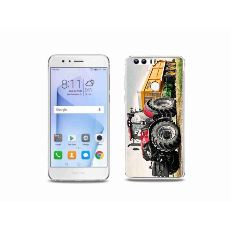 Gelový kryt mmCase na mobil Honor 8 - traktor 3