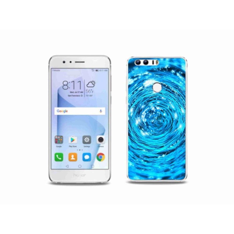 Gelový kryt mmCase na mobil Honor 8 - vodní vír