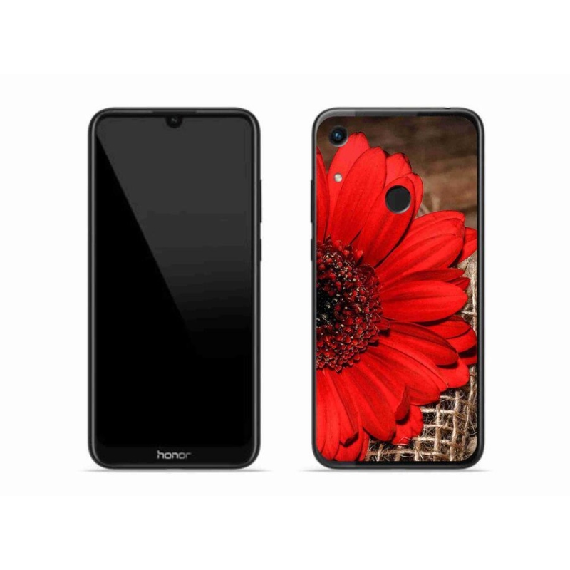 Gelový kryt mmCase na mobil Honor 8A - gerbera