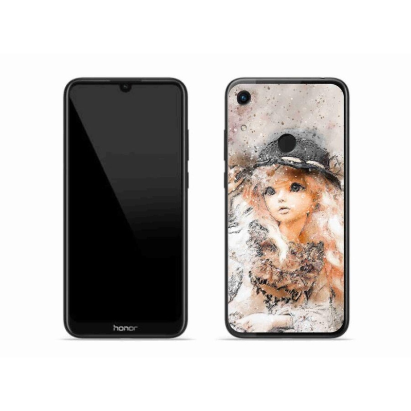 Gelový kryt mmCase na mobil Honor 8A - holčička s kloboukem