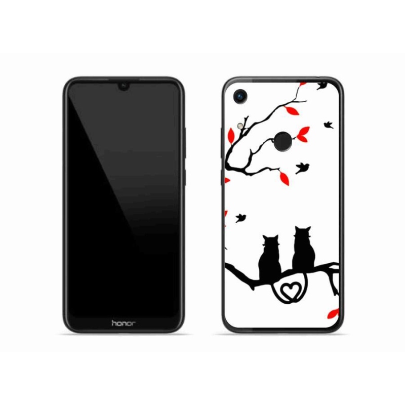 Gelový kryt mmCase na mobil Honor 8A - kočičí láska