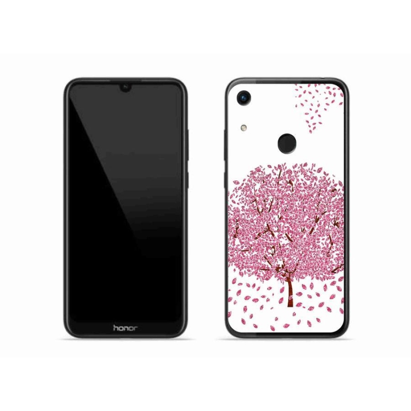 Gelový kryt mmCase na mobil Honor 8A - kreslený strom s listy