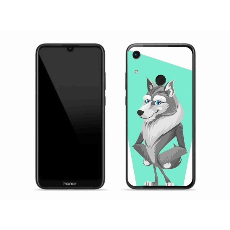 Gelový kryt mmCase na mobil Honor 8A - kreslený vlk