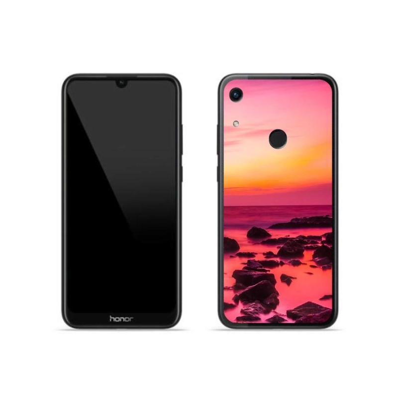 Gelový kryt mmCase na mobil Honor 8A - moře a záře