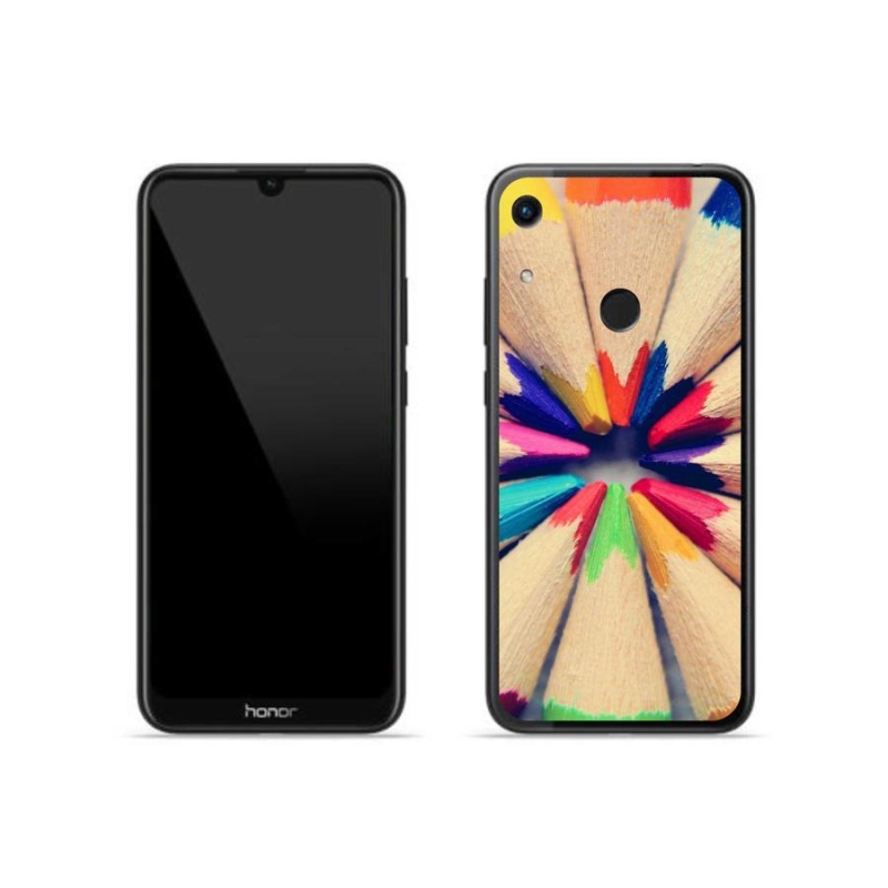 Gelový kryt mmCase na mobil Honor 8A - pastelky
