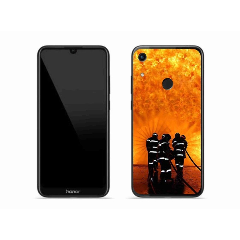 Gelový kryt mmCase na mobil Honor 8A - požár
