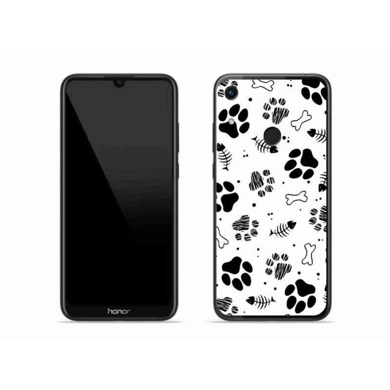 Gelový kryt mmCase na mobil Honor 8A - psí tlapky 1