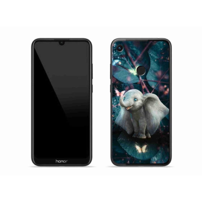 Gelový kryt mmCase na mobil Honor 8A - roztomilý slon