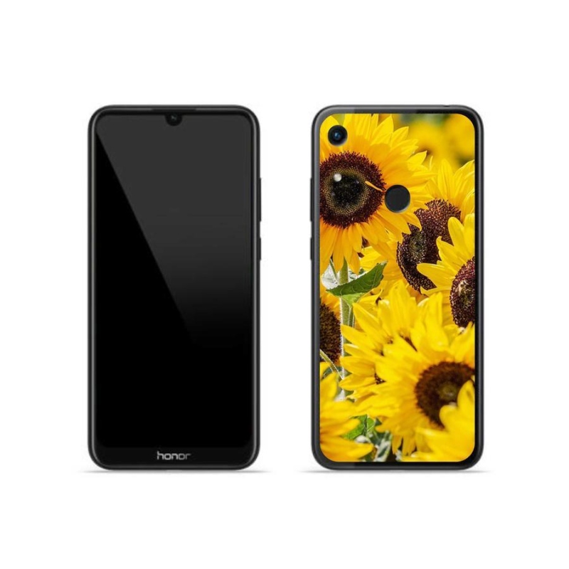 Gelový kryt mmCase na mobil Honor 8A - slunečnice