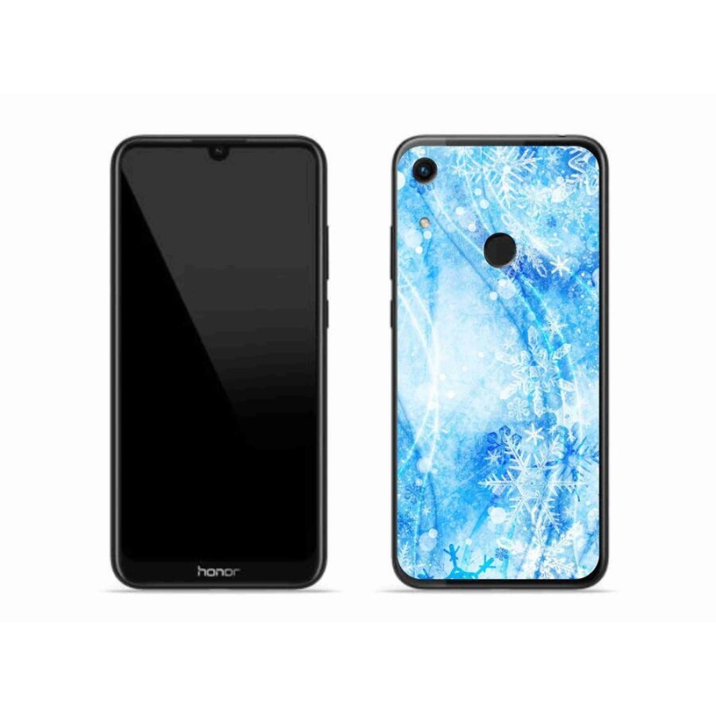 Gelový kryt mmCase na mobil Honor 8A - sněhové vločky
